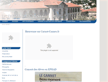 Tablet Screenshot of carnot-cannes.fr